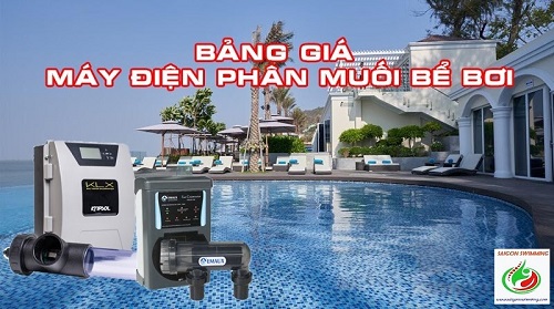 Sử dụng máy điện phân muối bể bơi để duy trì độ sạch nước bể bơi